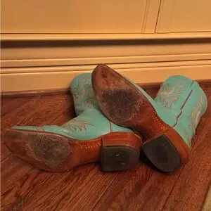 Lucchese Aqua and Brown Men\'s Western Boots Lucchese | Shoes | Lucchese Aqua And Brown Mens Western  main image 2